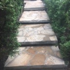 Treppe aus Polygonalplatten